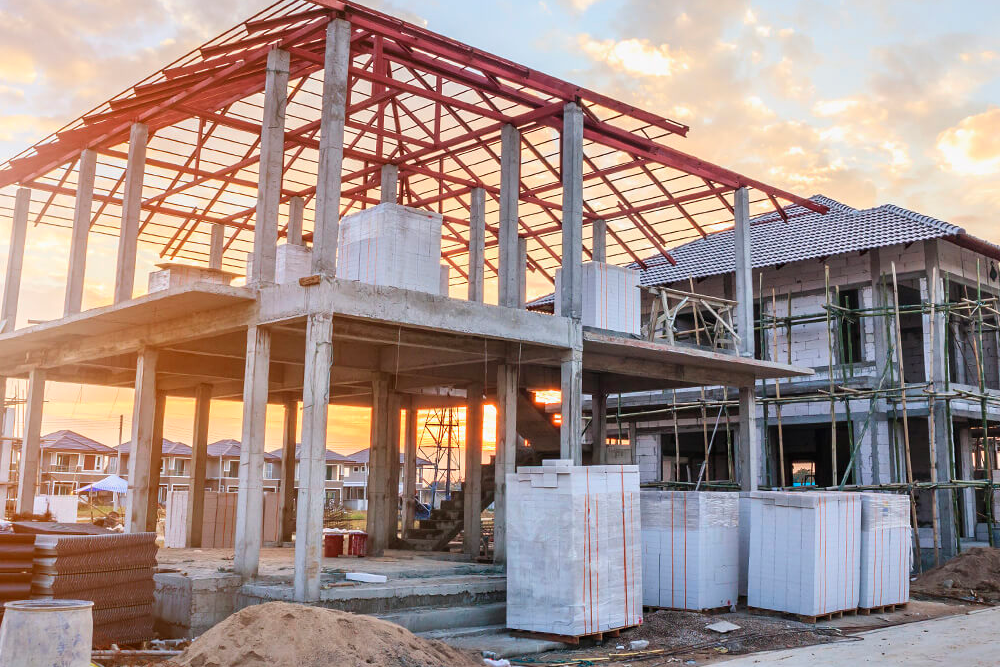 Industrial construction site